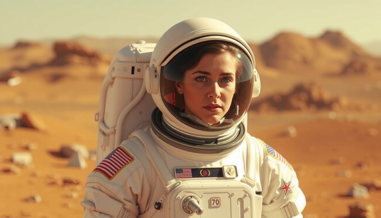 the first female astronaut on Mars